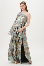 AMIDA DRESS in NIHAN BLUE MULTI additional image 2