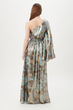 AMIDA DRESS in NIHAN BLUE MULTI additional image 1