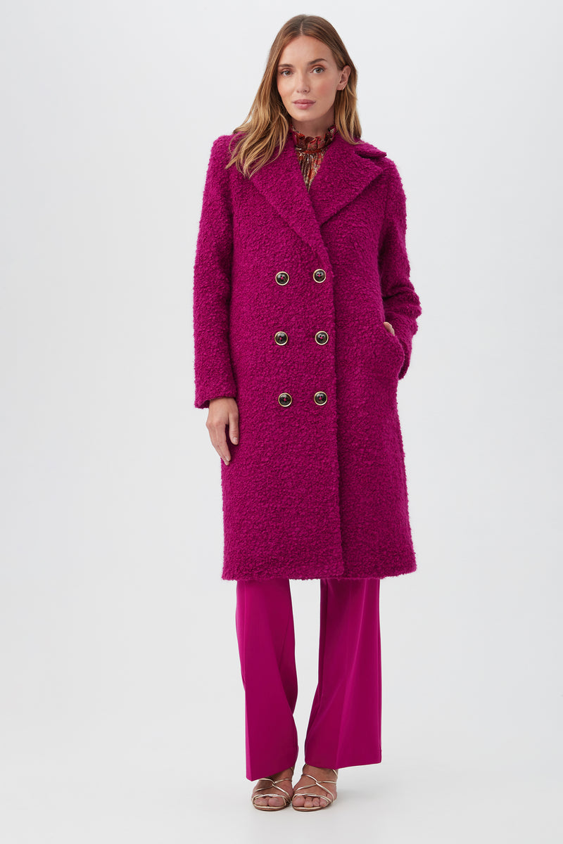 DANTE COAT in FUMIKO FUCHSIA additional image 1