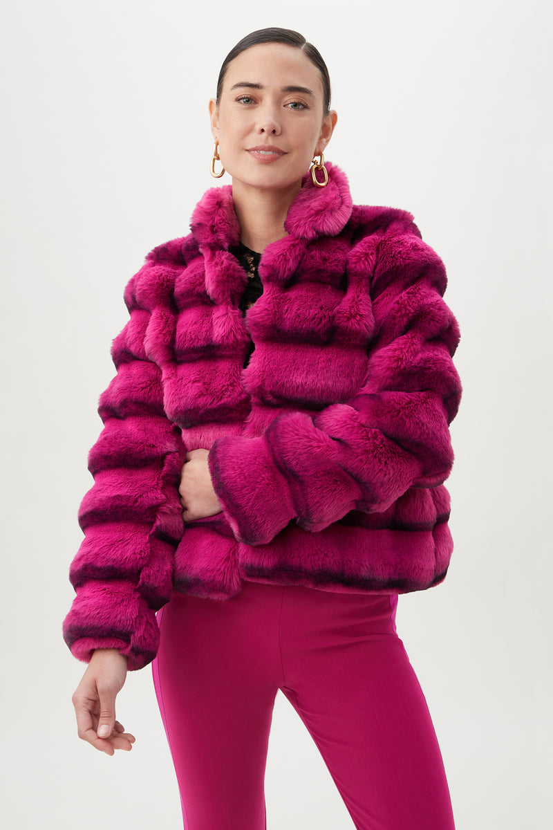 MIKEL COAT in FUMIKO FUCHSIA additional image 10