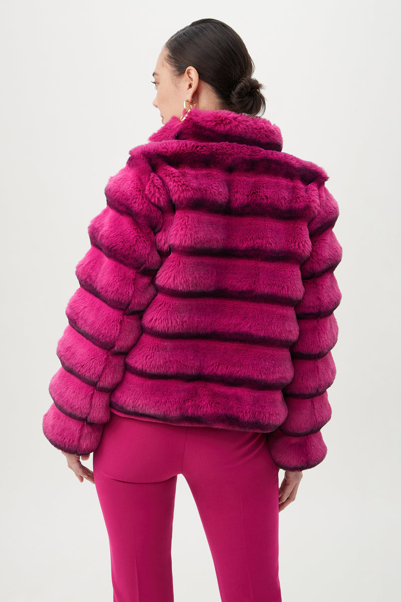 MIKEL COAT in FUMIKO FUCHSIA additional image 7