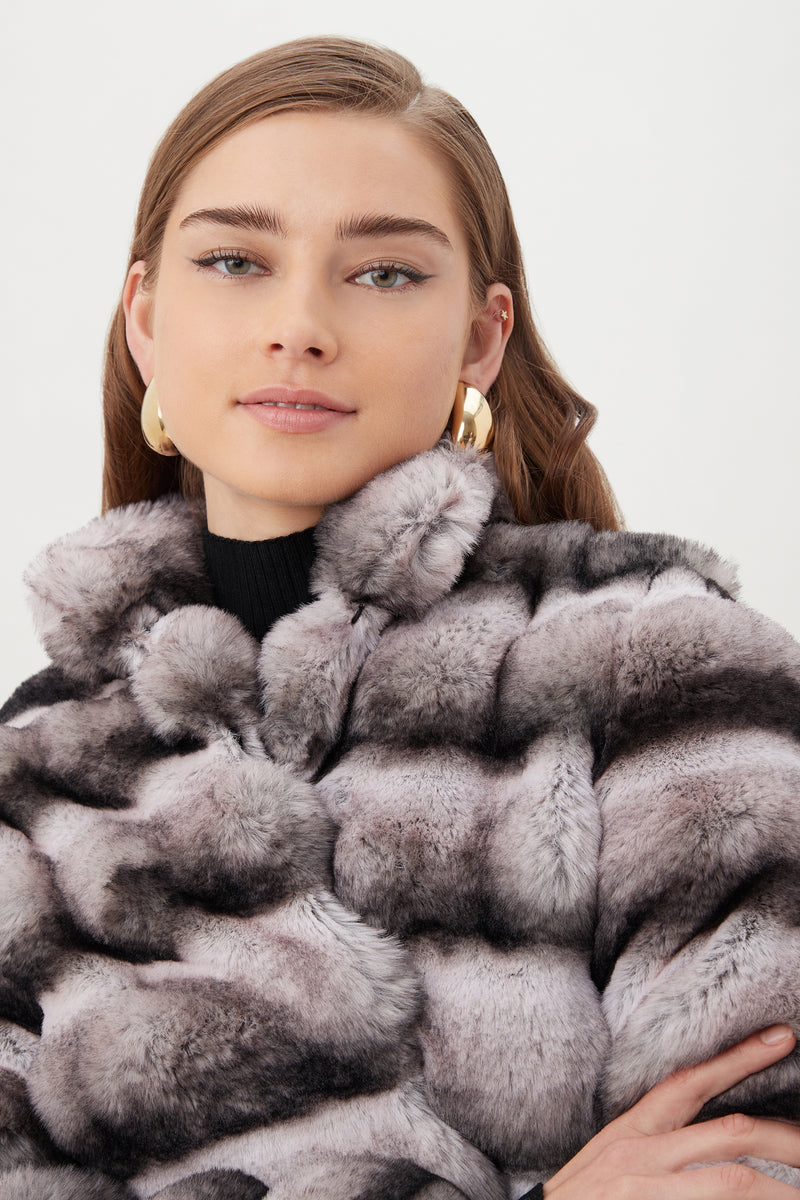 Faux Fur Mikel Coat in NATURAL additional image 10