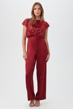 SHIMAI 2 JUMPSUIT in RUQA RED