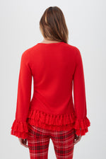 KOKA SWEATER in REINA RED additional image 5