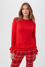 KOKA SWEATER in REINA RED additional image 7