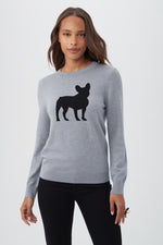ABIGALE SWEATER in HEATHER GREY