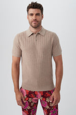 ASHER POLO in TAUPE additional image 6