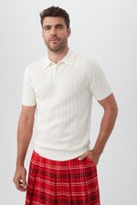 ASHER POLO in WINTER WHITE