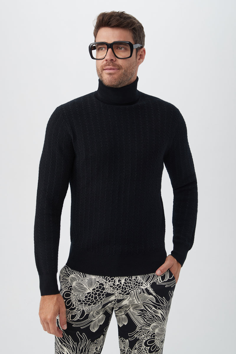 WOODROW SWEATER in BLACK