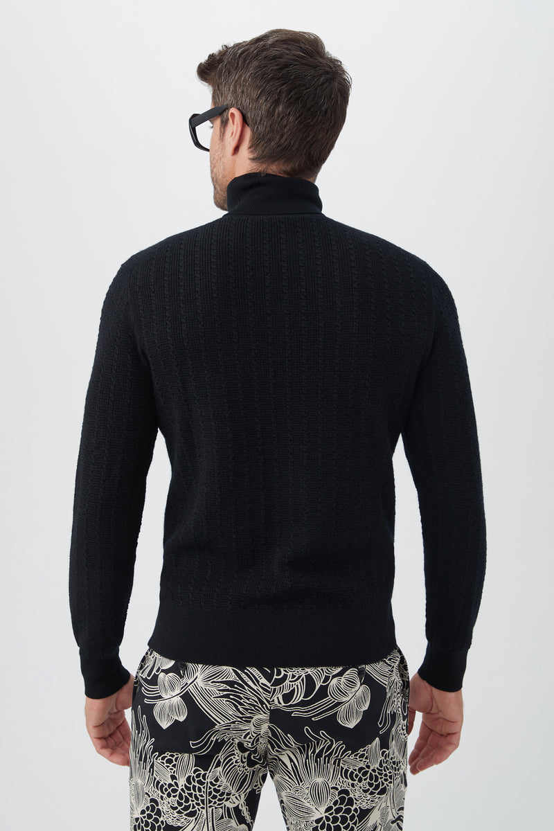 WOODROW SWEATER in BLACK additional image 1