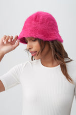 TT ANGORA BUCKET HAT in TRINA PINK additional image 1