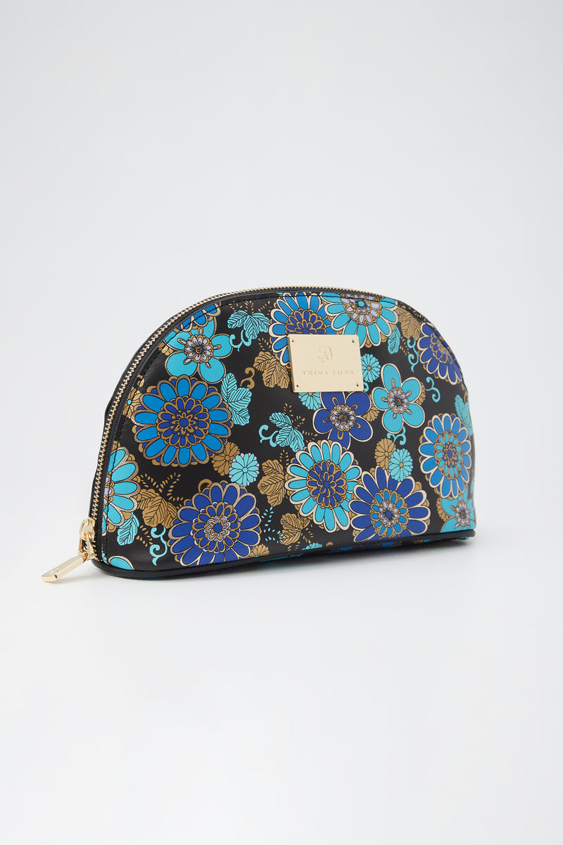 TOKYO BLOSSOM LARGE DOME COSMETIC BAG in NIHAN BLUE MULTI additional image 1