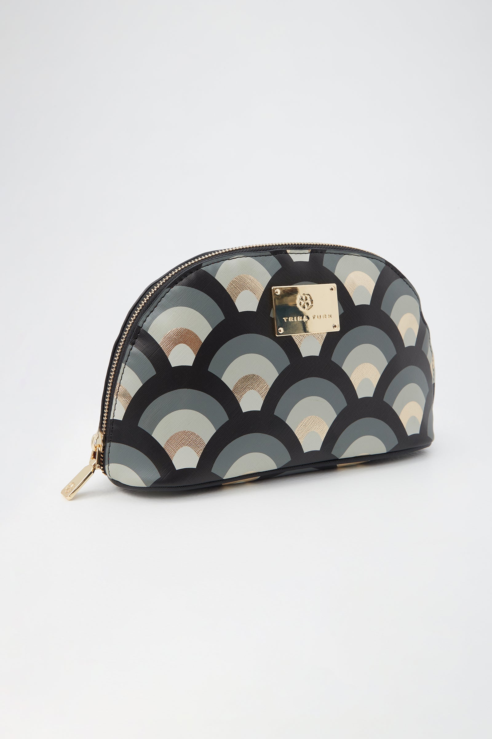 Licensee Nui Large Dome Cosmetic Bag Black Multi Gold O S