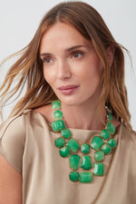 KJL MING JADE NUGGETS DROP NECKLACE in JADE additional image 1