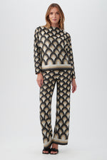 MINATO METALLIC KNIT LONG-SLEEVE TOP in MULTI additional image 2