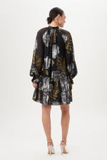 HINODE DRESS in BLACK/METALLIC additional image 1