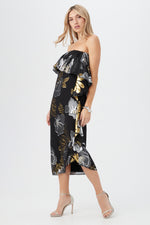 ITSUKI DRESS in BLACK/METALLIC additional image 1