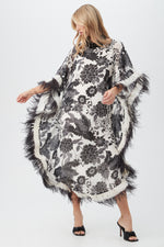 NEENA CAFTAN in BLACK/WHITE additional image 4