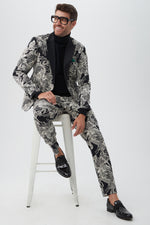 ALEX SLIM TROUSER in BLACK/WHITE additional image 4