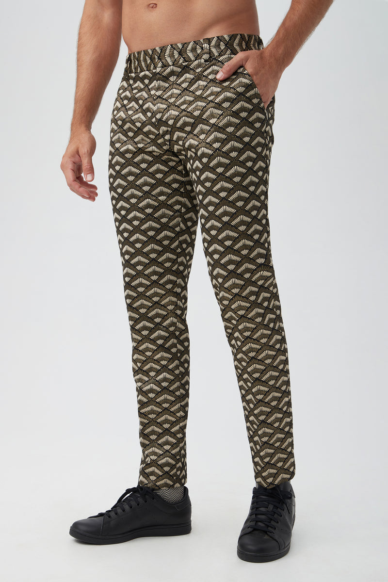 CLYDE SLIM TROUSER in GOLD additional image 3