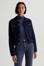 AG DARK WASH ROBYN JEAN JACKET in INDIGO