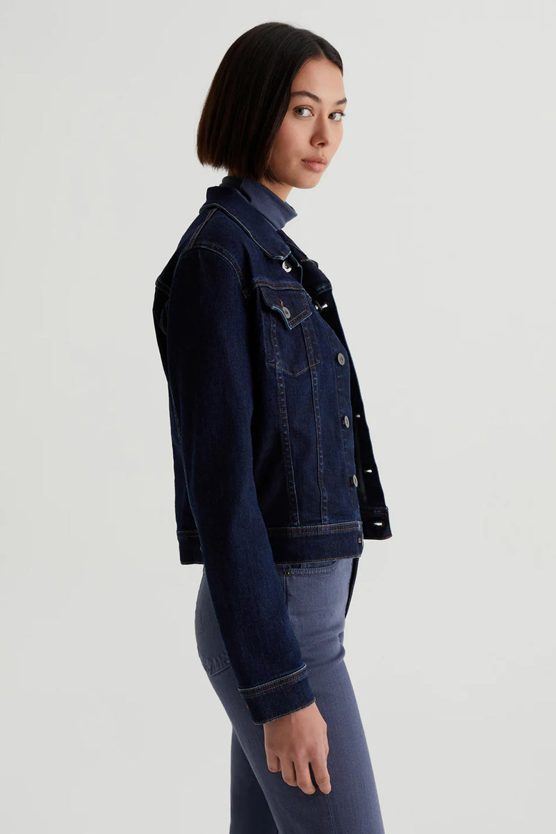 AG DARK WASH ROBYN JEAN JACKET in INDIGO additional image 2