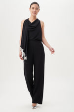 MOMO FRINGE JUMPSUIT in BLACK additional image 2