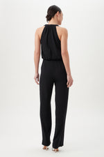 MOMO FRINGE JUMPSUIT in BLACK additional image 1