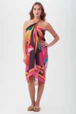 SOLAR FLORAL SWIM COVER-UP PAREO in MULTI additional image 1