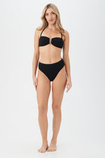 BLACK SANDS MOLDED BANDEAU SWIM TOP in BLACK additional image 2