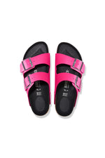 WOMEN'S ARIZONA BRIGHT PINK VELVET SLIDE SANDAL in BRIGHT PINK additional image 1