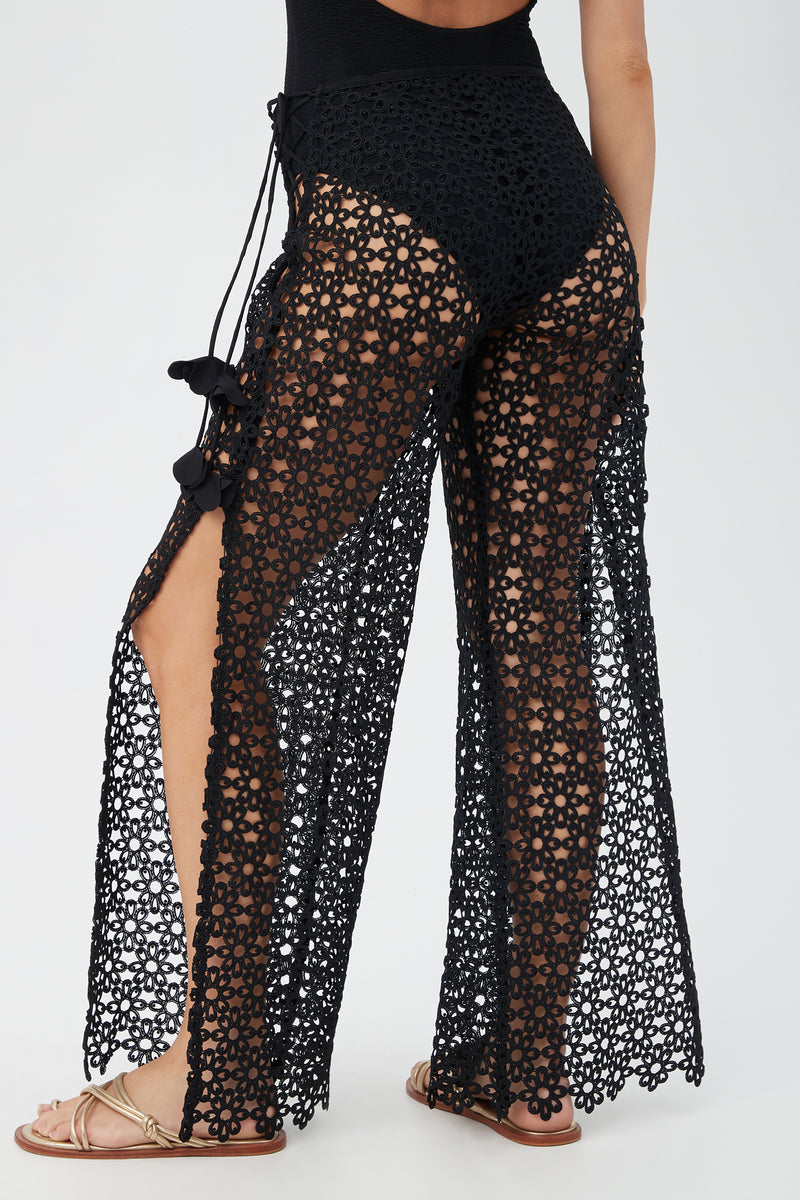 CHATEAU LACE-UP PANT in BLACK additional image 1