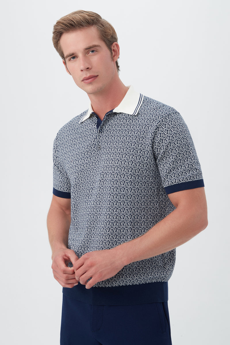 DOVER SS POLO in INDIGO