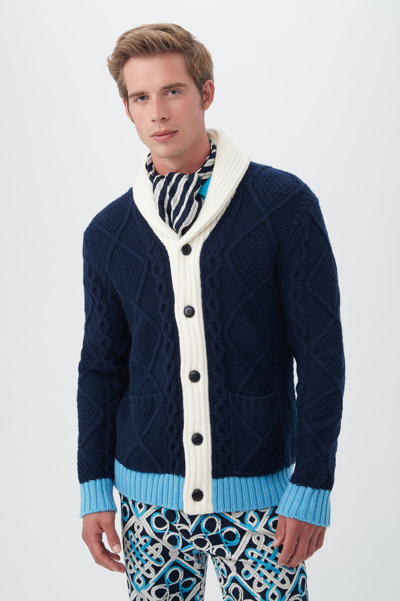 BRIGHTON CARDIGAN in INDIGO