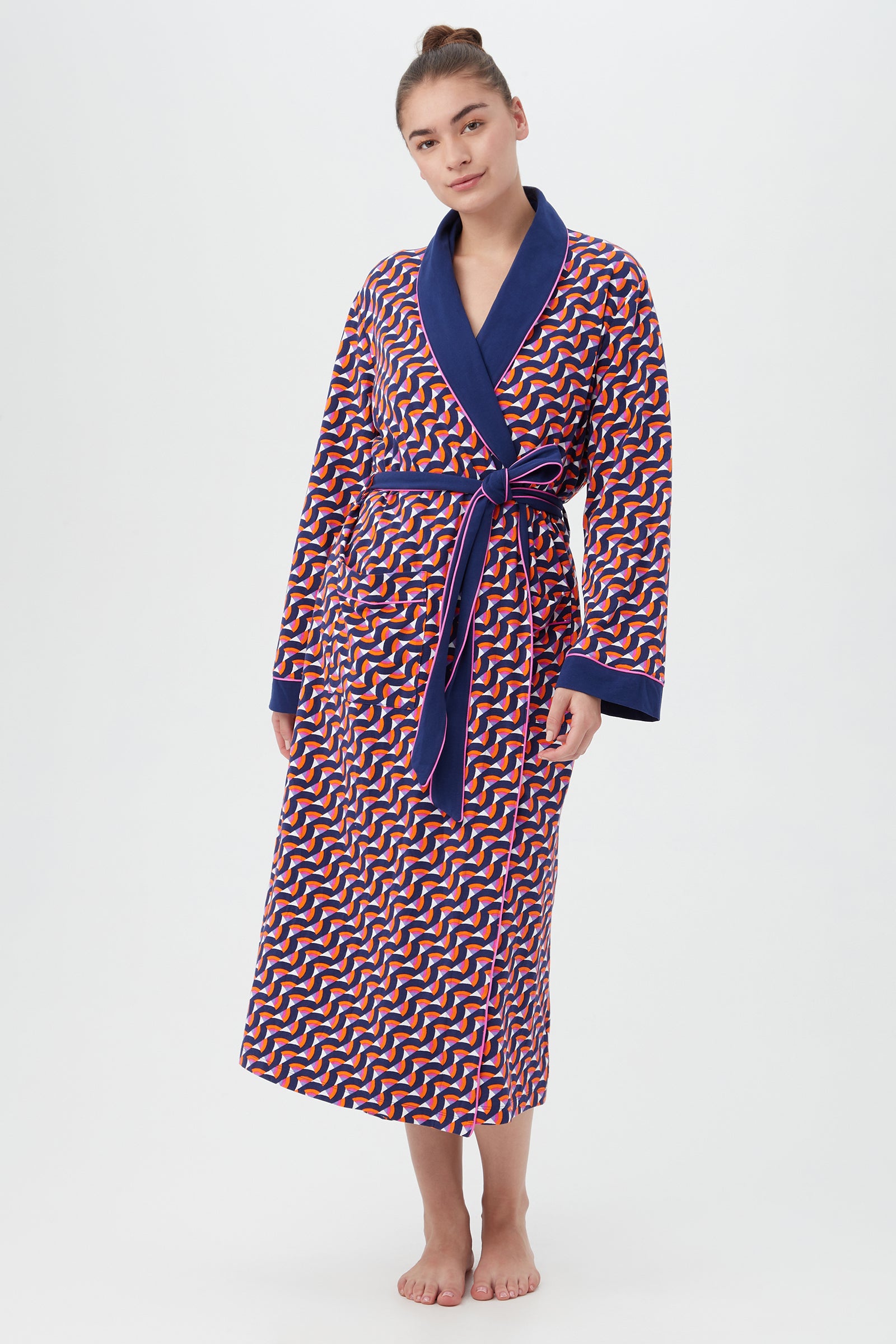 Geo Rainbow Robe De Chambre - decent-life