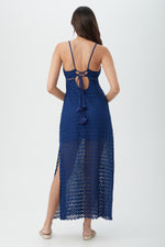 DOTTI MAXI DRESS in NAVY BLUE additional image 1