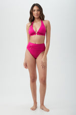 MONACO BELTED HIGH WAIST BOTTOM in SANGRIA additional image 10