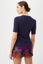 VIVIKA 2 CREWNECK in INDIGO additional image 8