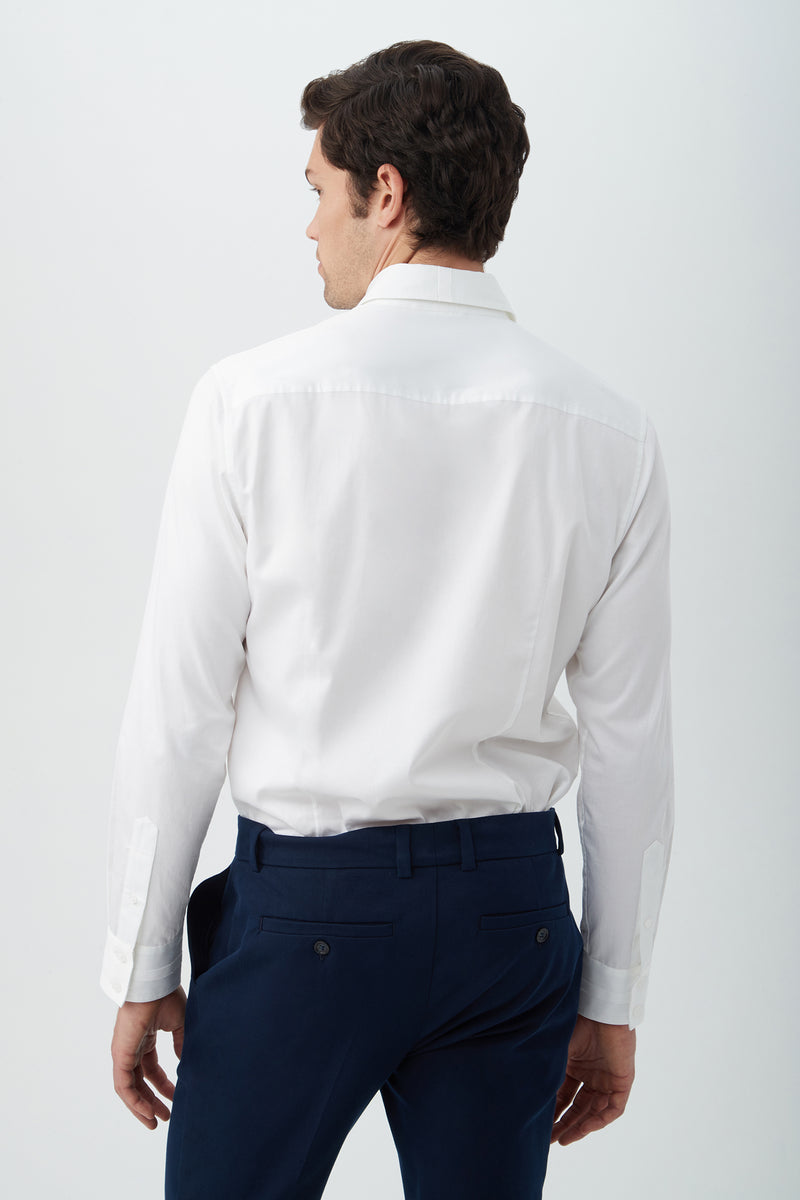 WESSEX LONG SLEEVE SHIRT in WHITE additional image 1
