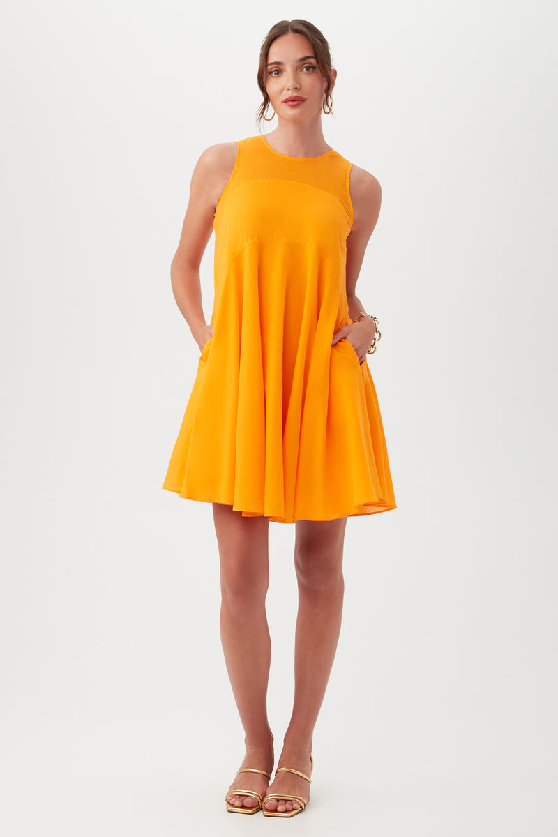 MAUVIE DRESS in FLORIDA ORANGE