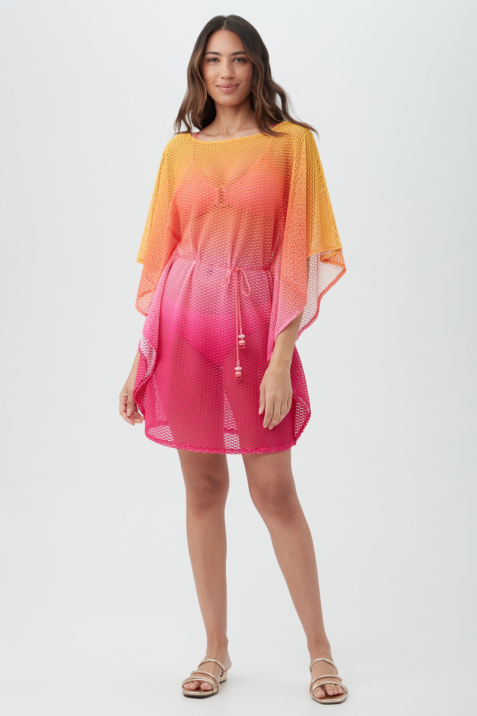 Women's Opal Belted Anissa Caftan Cover-Up Dress - decent-life