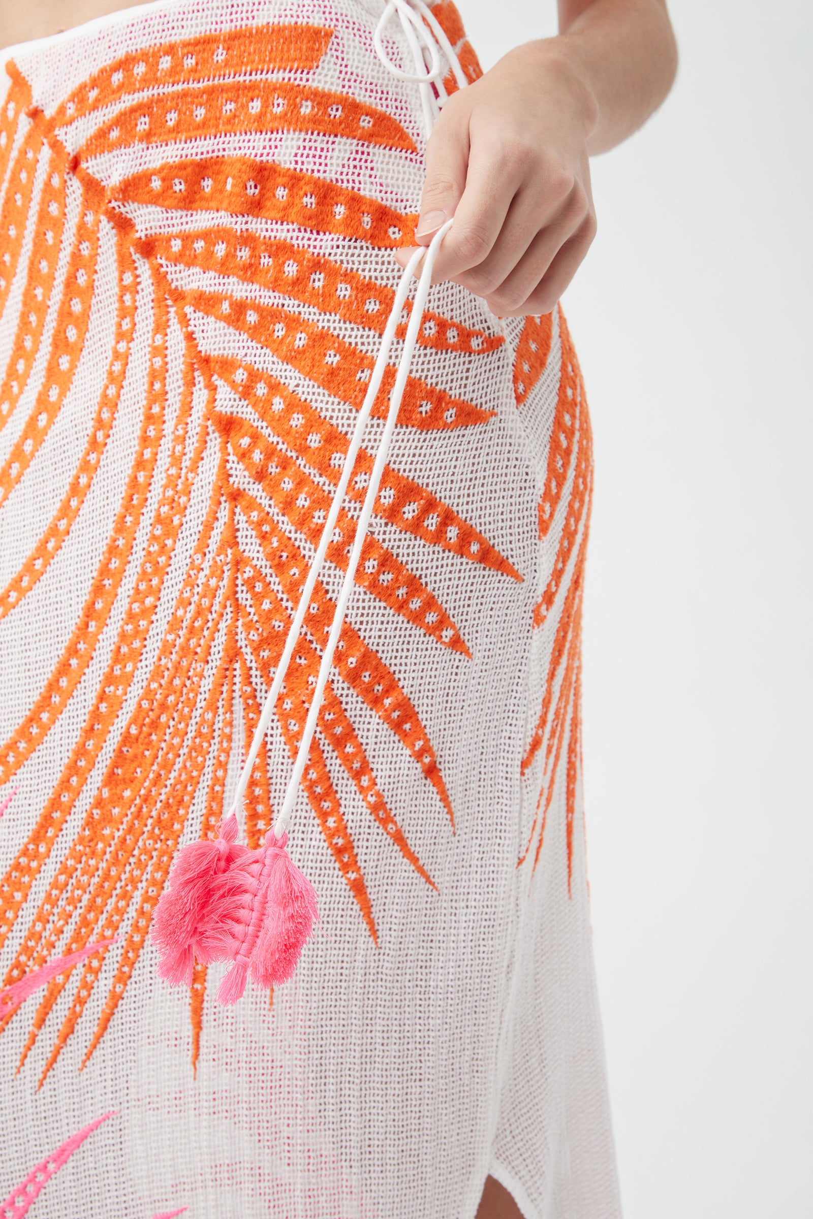 Women's Sheer Tropics Maxi Skirt Swim Cover-Up