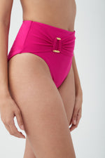 MONACO BELTED HIGH WAIST BOTTOM in SANGRIA additional image 11