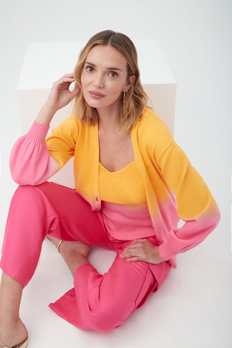 Trina Turk Women s Pearl Ombre Cotton Cardigan