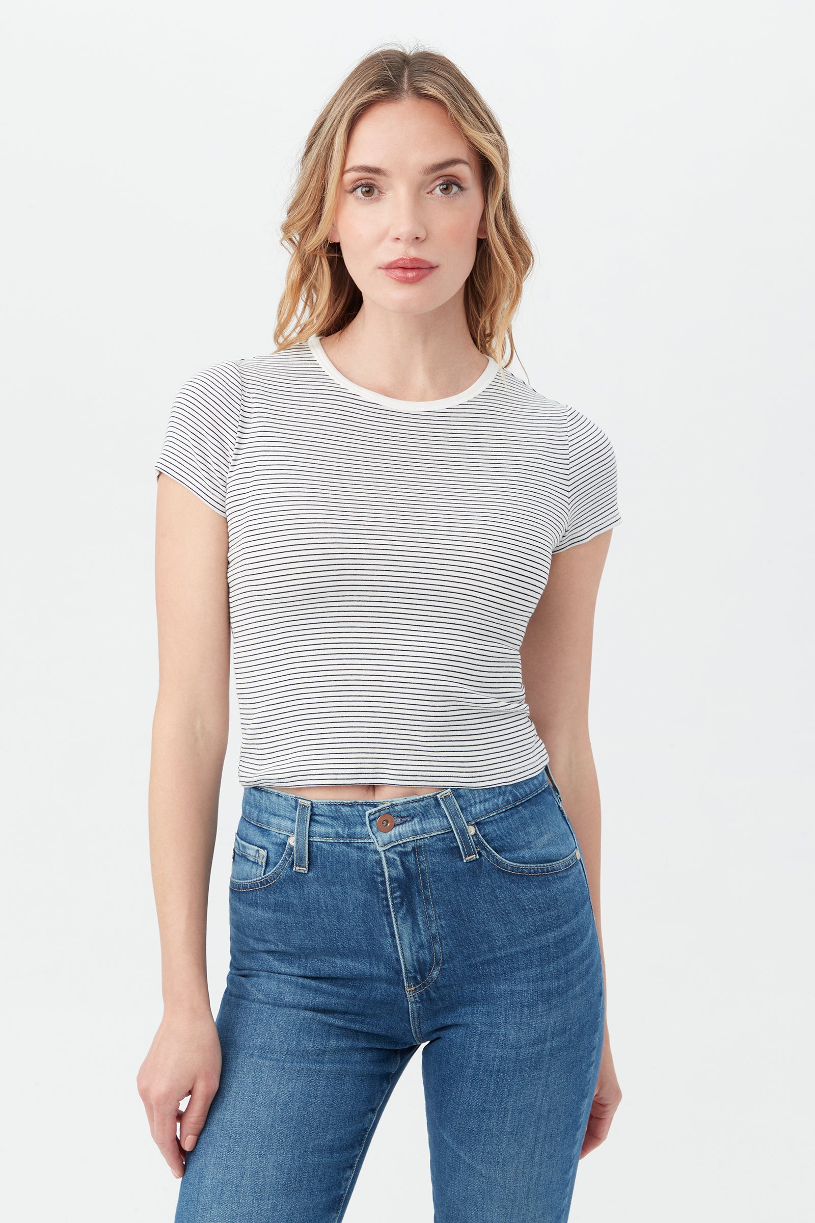 AG Women's Hutton Crewneck Short Sleeve Tee - decent-life