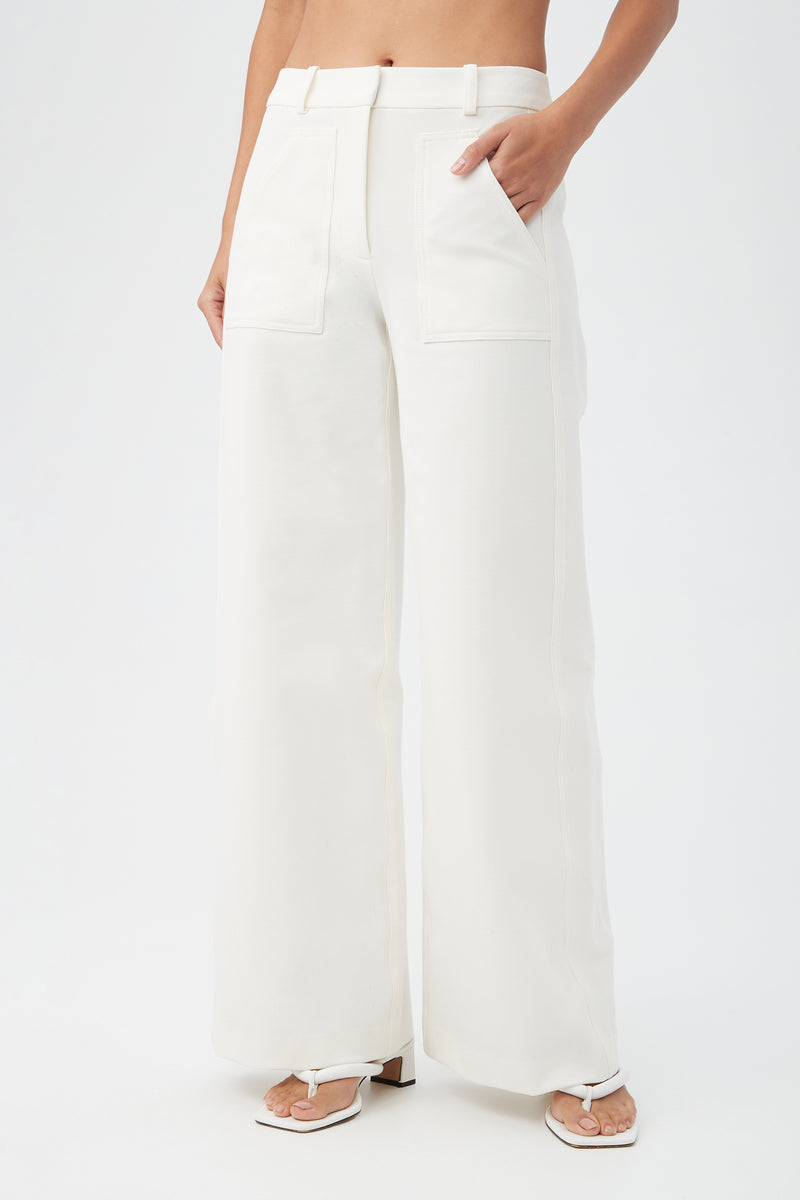 Trina Turk Women s Ukelele Pant White Wash Size 8