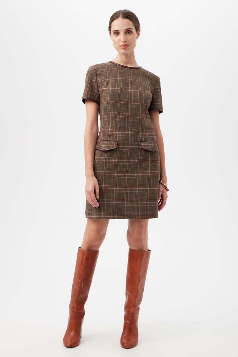 Trina turk plaid dress discount
