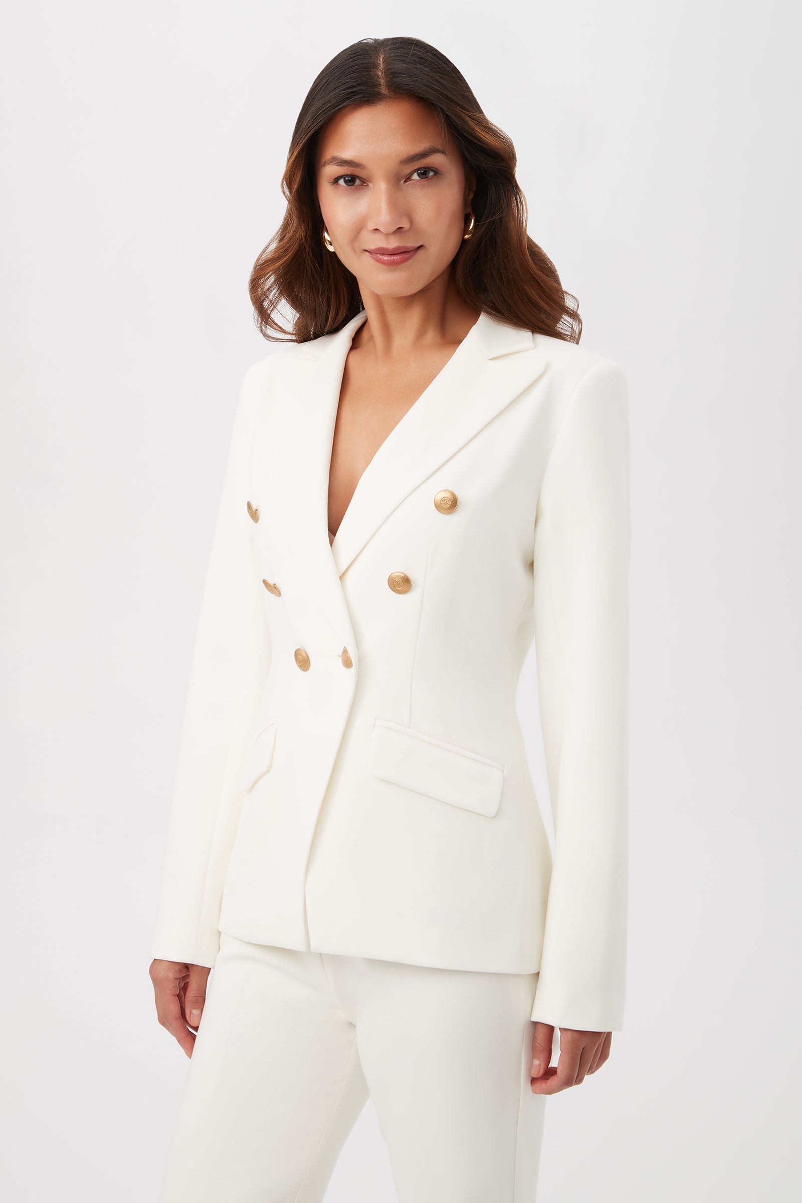 Midlands Luxe Drape Stretch Blazer Jacket