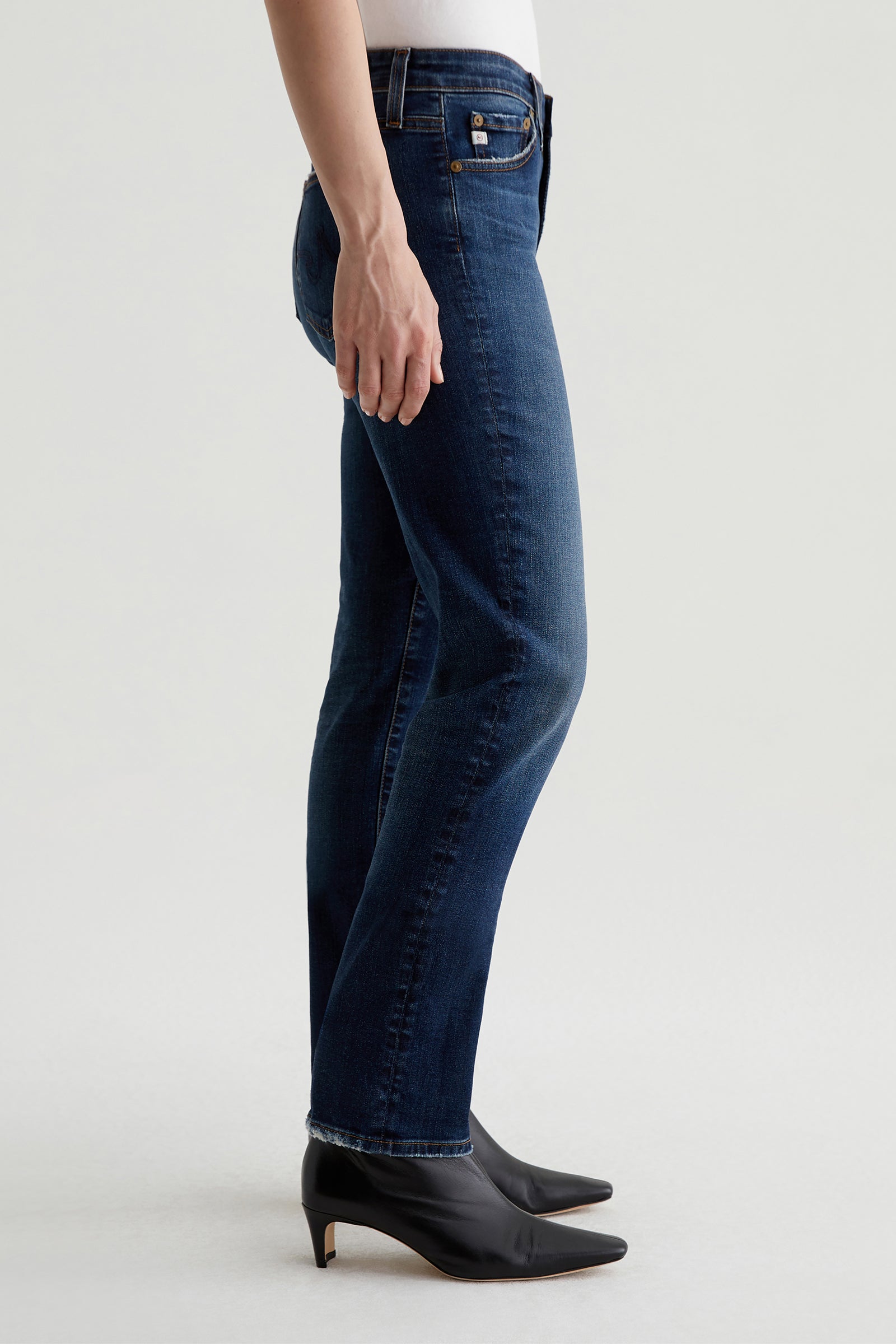 AG Mari High-Rise Slim Straight Leg Jeans
