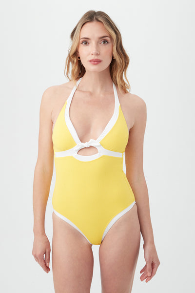 COURTSIDE TIE FRONT MAILLOT